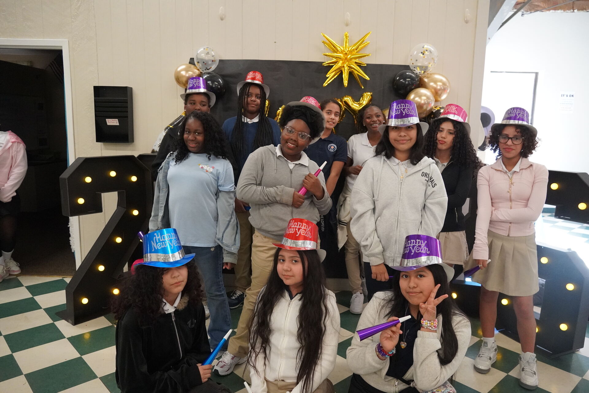 East Voyager Academy students and families at a school event